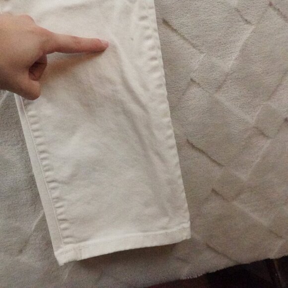 Tecovas High Rise Straight Leg Jean Womens 29 White Denim Western Rodeo Cowgirl - Picture 3 of 14